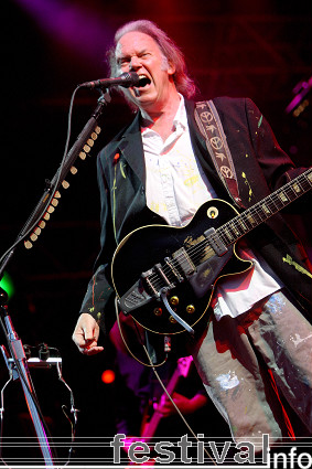 Neil Young op Roskilde 2008 foto