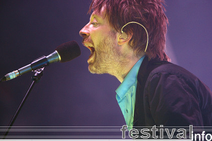 Radiohead op Roskilde 2008 foto