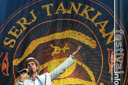 Serj Tankian op Pukkelpop 2008 foto