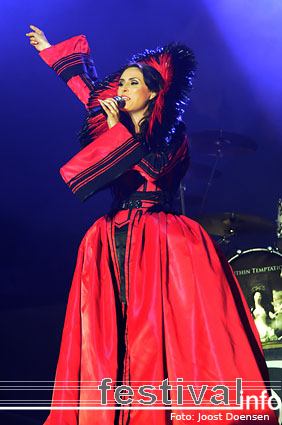 Within Temptation op Pukkelpop 2008 foto