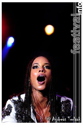 Alicia Keys op North Sea Jazz 2004 foto