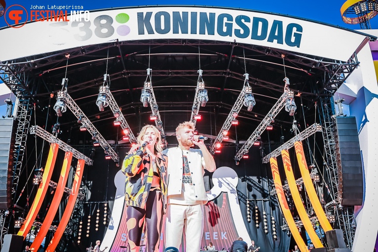 Suzan & Freek op 538 Koningsdag 2022 foto