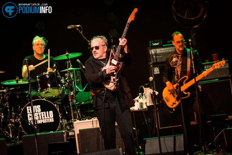 Elvis Costello & the Imposters op Elvis Costello -28/06 - Carré foto
