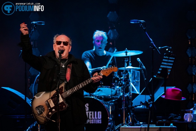 Elvis Costello & the Imposters op Elvis Costello -28/06 - Carré foto