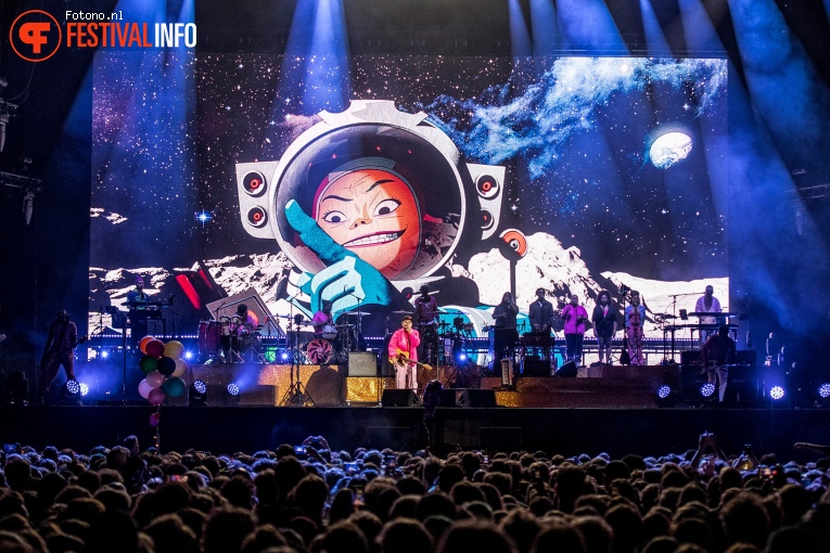 Gorillaz op Down The Rabbit Hole 2022 -Zaterdag foto