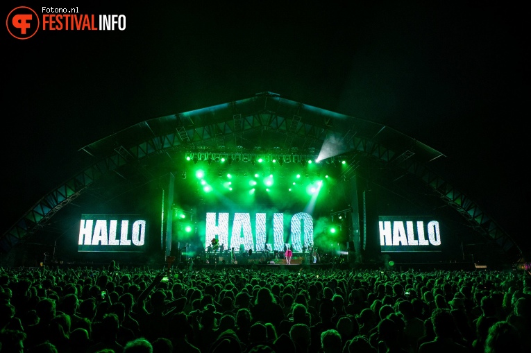 Gorillaz op Down The Rabbit Hole 2022 -Zaterdag foto
