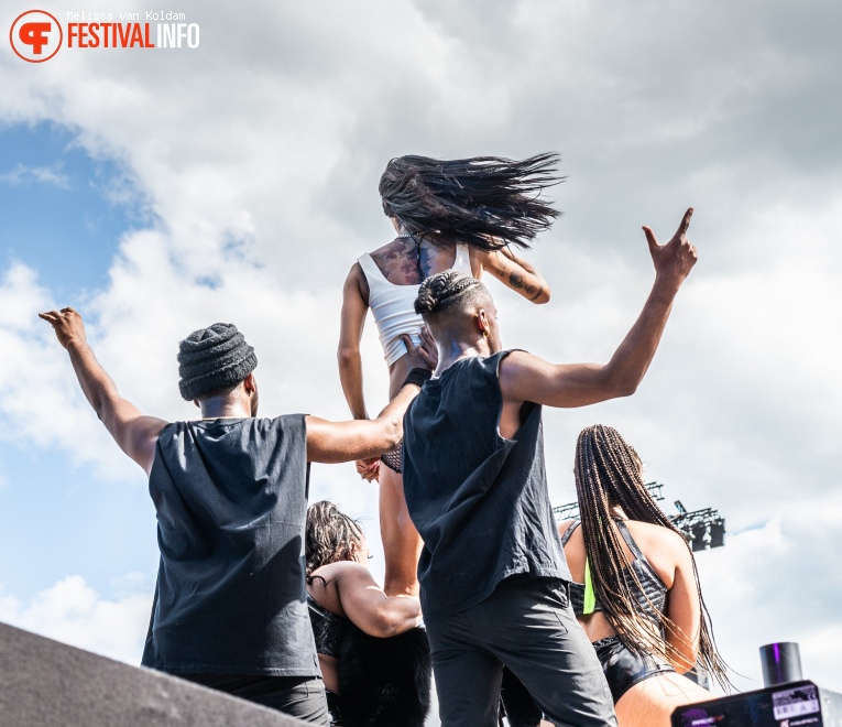 Coi Leray op WOO HAH x Rolling Loud 2022 - zaterdag foto