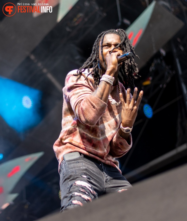 Polo G op WOO HAH x Rolling Loud 2022 Zondag foto op Festivalinfo