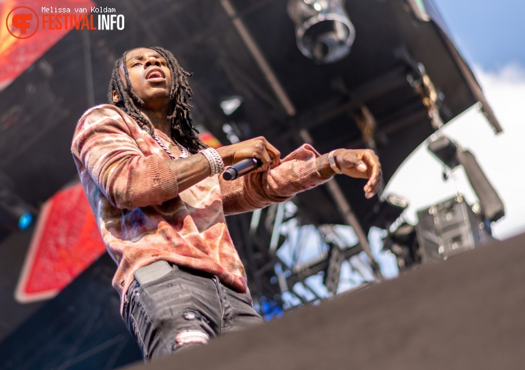 Polo G op WOO HAH x Rolling Loud 2022 Zondag foto op Festivalinfo