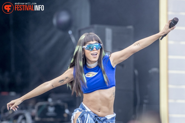 Anitta op Pal Mundo Outdoor 2022 foto