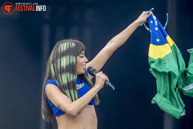 Anitta op Pal Mundo Outdoor 2022 foto