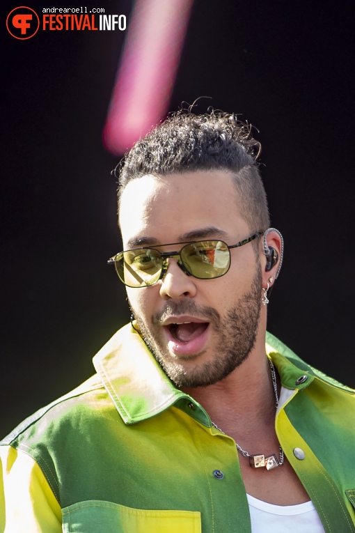 Prince Royce op Pal Mundo Outdoor 2022 foto