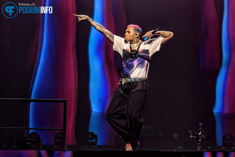 Chris Brown op Chris Brown - 06/03 - Ziggo Dome foto