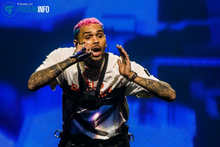 Chris Brown op Chris Brown - 06/03 - Ziggo Dome foto