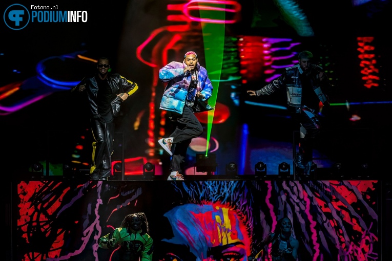 Chris Brown op Chris Brown - 06/03 - Ziggo Dome foto