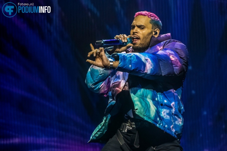 Chris Brown op Chris Brown - 06/03 - Ziggo Dome foto