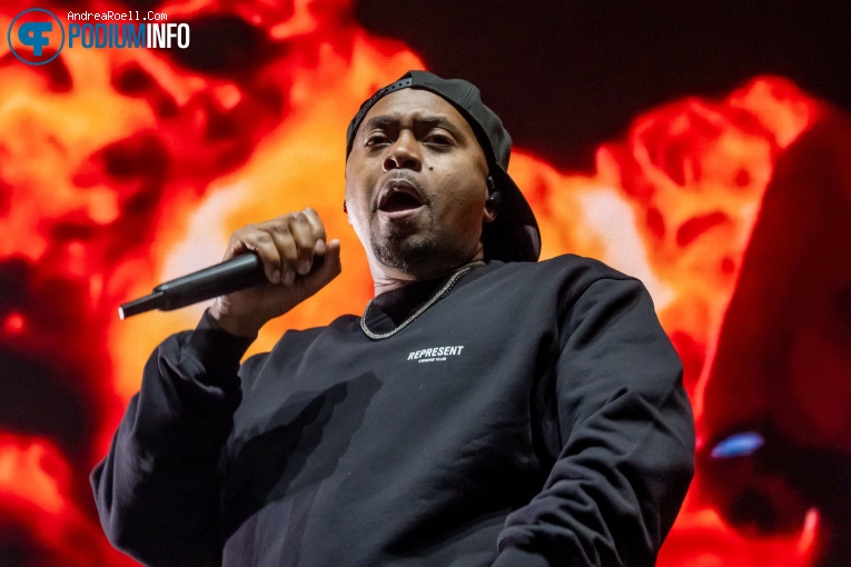 Nas op Wu-tang Clan & Nas - Ny State Of Mind Tour - 06/06 - Ziggo Dome foto