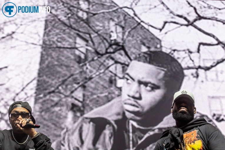 Nas op Wu-tang Clan & Nas - Ny State Of Mind Tour - 06/06 - Ziggo Dome foto