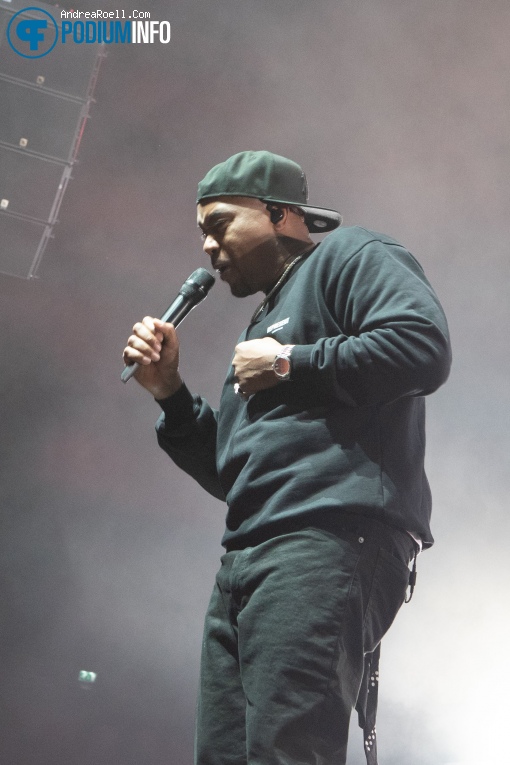 Nas op Wu-tang Clan & Nas - Ny State Of Mind Tour - 06/06 - Ziggo Dome foto