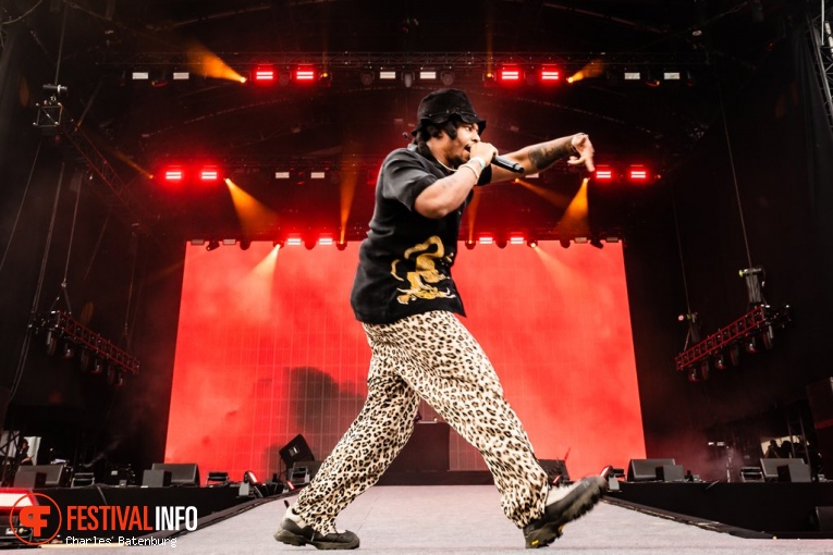 Denzel Curry op Rolling Loud Rotterdam 2023 foto