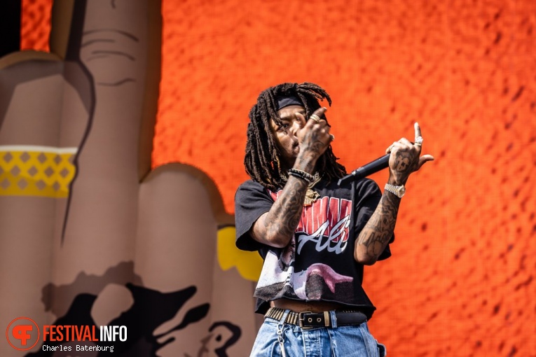 J.I.D. op Rolling Loud Rotterdam 2023 foto