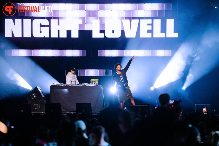 Night Lovell op Rolling Loud Rotterdam 2023 foto