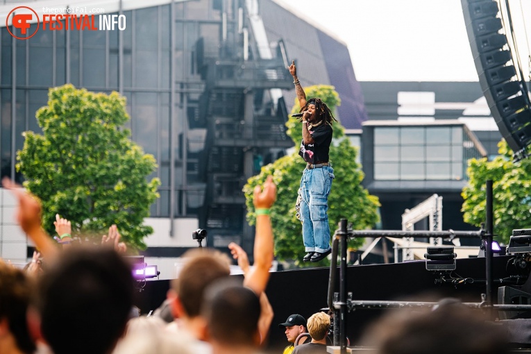 J.I.D. op Rolling Loud Rotterdam 2023 foto