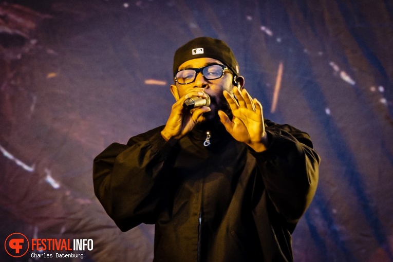 Kendrick Lamar op Rolling Loud Rotterdam 2023 foto