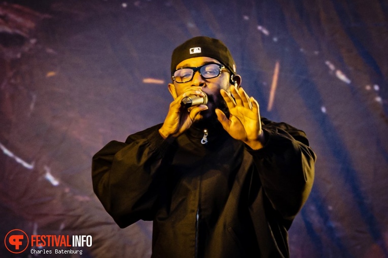 Kendrick Lamar op Rolling Loud Rotterdam 2023 foto