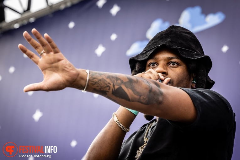 Denzel Curry op Rolling Loud Rotterdam 2023 foto