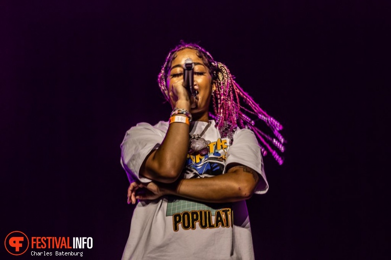 Tiziana op Rolling Loud Rotterdam 2023 foto