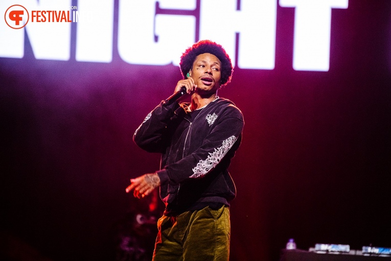 Night Lovell op Rolling Loud Rotterdam 2023 foto