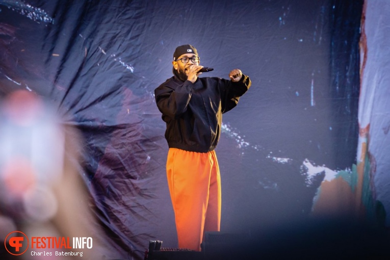 Kendrick Lamar op Rolling Loud Rotterdam 2023 foto