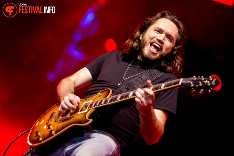 Eric Steckel op Ribs & Blues 2024 foto