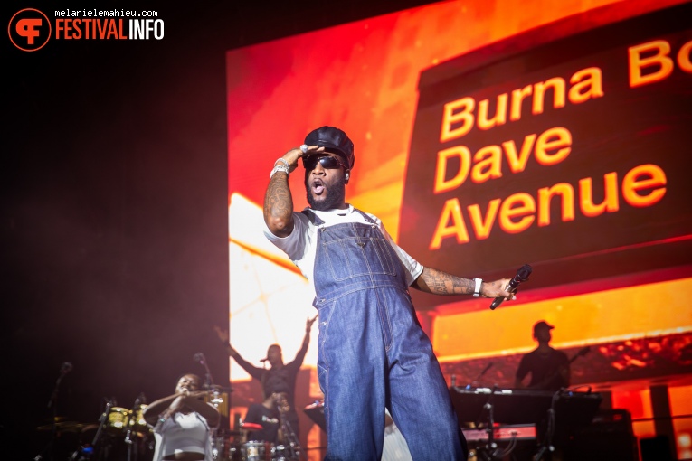 Burna Boy op Paléo 2024 foto