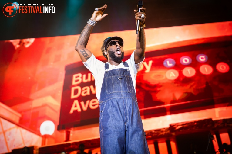 Burna Boy op Paléo 2024 foto