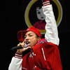 Foto N*E*R*D* te Pinkpop 2004 ma