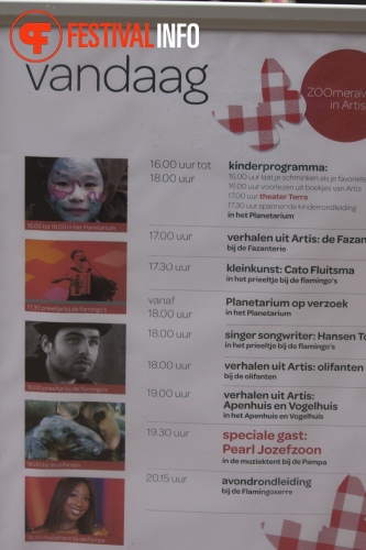 Sfeerfoto ZOOmeravond: Pearl Jozefzoon - 6/8 - Artis Amsterdam