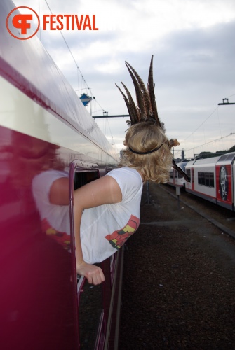 Sfeerfoto 3FM Sziget A-train - vrijdag 5 augustus