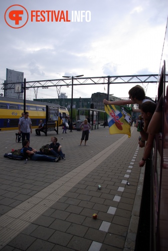 Sfeerfoto 3FM Sziget A-train - vrijdag 5 augustus