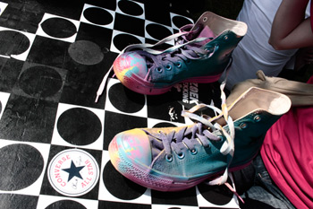 Converse painted shoes