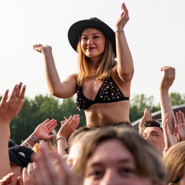 Pinkpop festival sfeer 2022