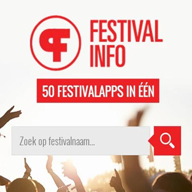 Festivalinfo app nieuwe