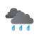 zwaar bewolkt met buien