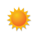 zonnig