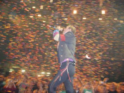 Coldplay Ahoy gebruiker foto - Chris Martin heel dichtbij!