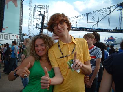 Melt! Festival 2008 gebruiker foto - Carlijn en me at Melt!