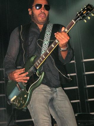 Lenny Kravitz Sportpaleis gebruiker foto - plectrum Lenny Kravitz