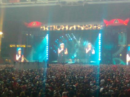 AC/DC Amsterdam ArenA gebruiker foto - Angus Young